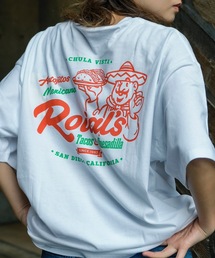 DESIGN TEE/ROIAL(ロイアル)無地ワンポイント タコスバックプリント 半袖シャツ
