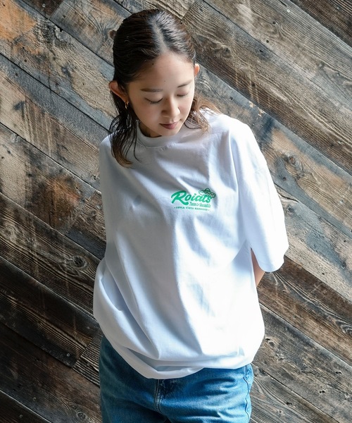 roial(ロイアル)の「DESIGN TEE/ROIAL(ロイアル)無地ワンポイント タコスバックプリント 半袖シャツ(Tシャツ/カットソー・メンズ・チャコールグレー/ホワイト・LARGE)」の5枚目の写真