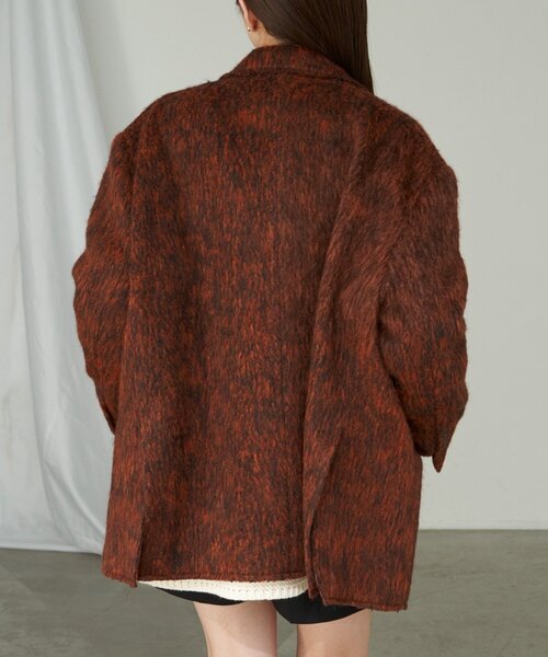 RAY CASSIN（レイカズン）の「シャギーオーバーサイズジャケットコート（ダウンジャケット/コート・レディース・グレー系その他2/ブラウン系その他2/オレンジ系その他2・FREE）」の19枚目の写真