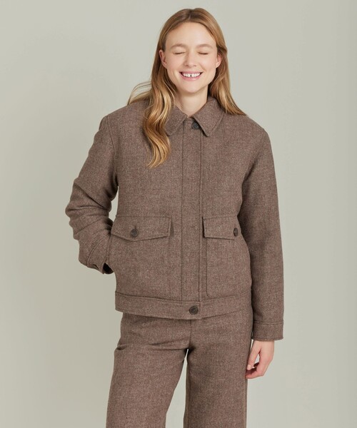 agnes b.(アニエスベー)の「【Outlet】TU59 BLOUSON ブルゾン(ブルゾン・レディース・ブラウン系その他・2/1)」の2枚目の写真