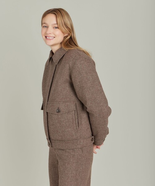 agnes b.(アニエスベー)の「【Outlet】TU59 BLOUSON ブルゾン(ブルゾン・レディース・ブラウン系その他・2/1)」の3枚目の写真