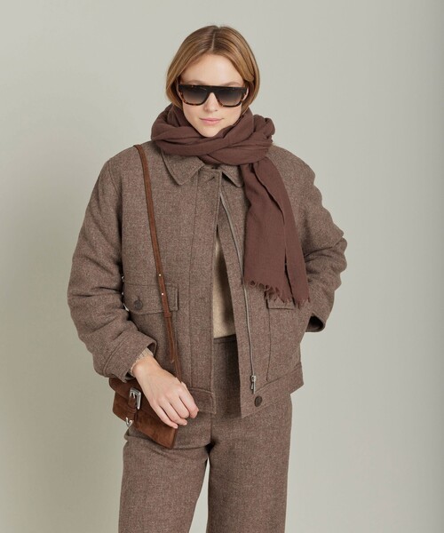 agnes b.(アニエスベー)の「【Outlet】TU59 BLOUSON ブルゾン(ブルゾン・レディース・ブラウン系その他・2/1)」の7枚目の写真