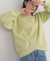 裏起毛裾タックプルオーバー