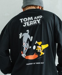 【TOM&JERRY】別注プリント 長袖Tシャツ