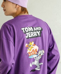 【TOM&JERRY】別注プリント 長袖Tシャツ