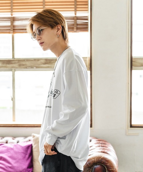 Tom&Jerry(トムアンドジェリー)の「【TOM&JERRY】別注プリント 長袖Tシャツ(Tシャツ/カットソー・メンズ・ブラック/グレー/ブルー/ホワイト/ホワイト系/ホワイト系1/ホワイト系2/ブラック系/ブラック系1/ブラック系2/グレー系/グレー系1/グレー系2/カーキ系2/ブルー系/パープル系1・X-LARGE/SMALL/MEDIUM/LARGE)」の18枚目の写真