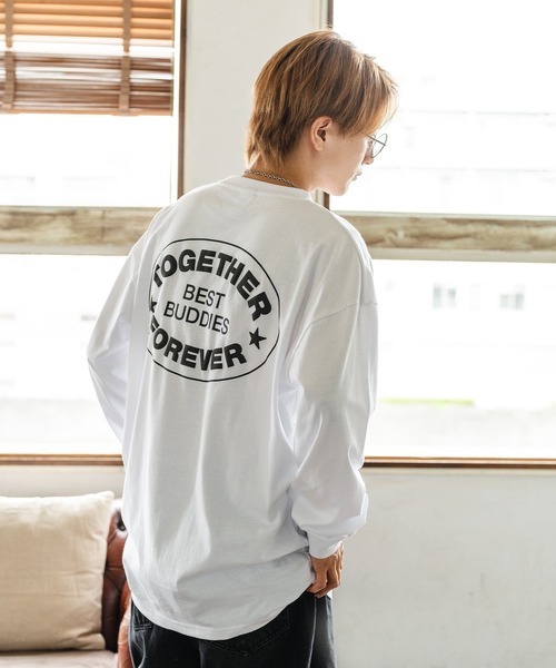 Tom&Jerry(トムアンドジェリー)の「【TOM&JERRY】別注プリント 長袖Tシャツ(Tシャツ/カットソー・メンズ・ブラック/グレー/ブルー/ホワイト/ホワイト系/ホワイト系1/ホワイト系2/ブラック系/ブラック系1/ブラック系2/グレー系/グレー系1/グレー系2/カーキ系2/ブルー系/パープル系1・X-LARGE/SMALL/MEDIUM/LARGE)」の19枚目の写真