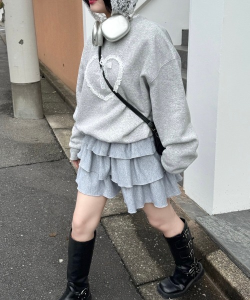 nemne store（ネンネストア）の「アソート裏起毛スウェット（スウェット・レディース・オートミール/ネイビー/イエロー/ライトブルー/アイボリー/杢グレー・SMALL/MEDIUM）」の3枚目の写真