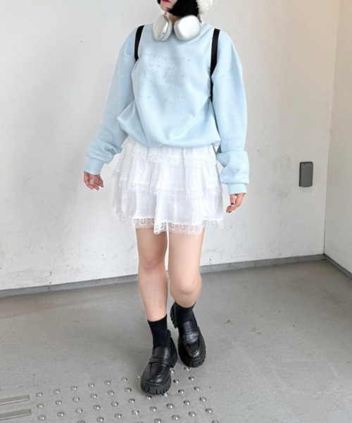 nemne store（ネンネストア）の「アソート裏起毛スウェット（スウェット・レディース・オートミール/ネイビー/イエロー/ライトブルー/アイボリー/杢グレー・SMALL/MEDIUM）」の10枚目の写真