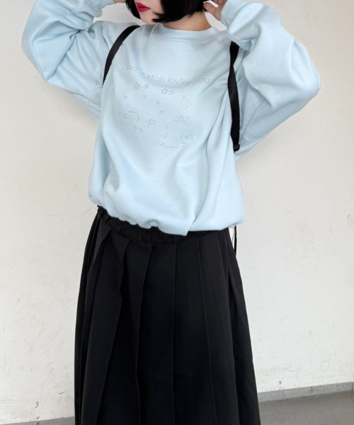 nemne store（ネンネストア）の「アソート裏起毛スウェット（スウェット・レディース・オートミール/ネイビー/イエロー/ライトブルー/アイボリー/杢グレー・SMALL/MEDIUM）」の16枚目の写真