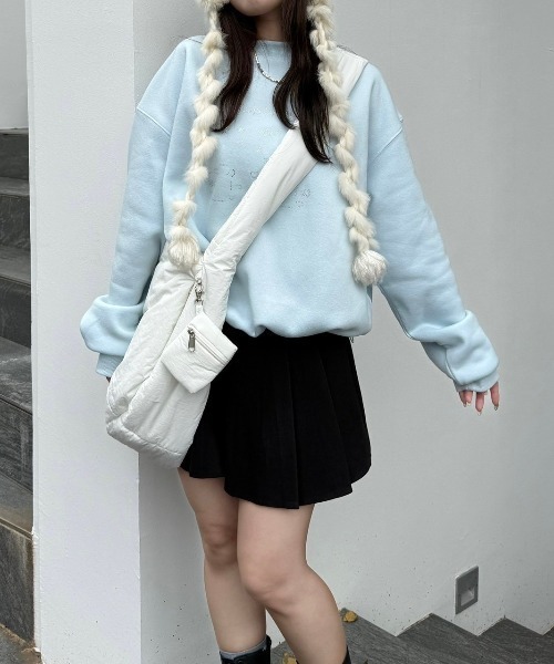 nemne store（ネンネストア）の「アソート裏起毛スウェット（スウェット・レディース・オートミール/ネイビー/イエロー/ライトブルー/アイボリー/杢グレー・SMALL/MEDIUM）」の12枚目の写真