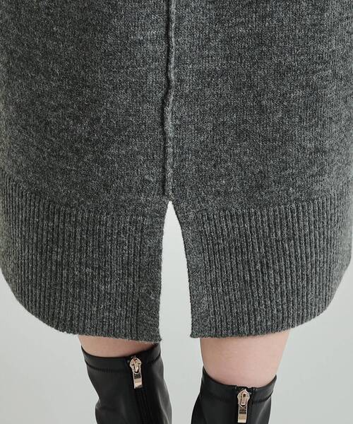 DRESKIP（ドレスキップ）の「◆ふわふわ柔らか ハイネック ロングニットワンピース（ワンピース・レディース・チャコールグレー/グリーン系/ベージュ・02/01/04/03）」の22枚目の写真