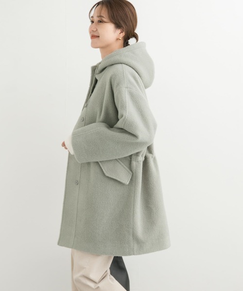 URBAN RESEARCH DOORS（アーバンリサーチドアーズ）の「ループフードコート（その他アウター・レディース・グリーン系その他/ベージュ系その他・MEDIUM）」の7枚目の写真