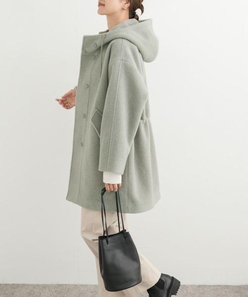 URBAN RESEARCH DOORS（アーバンリサーチドアーズ）の「ループフードコート（その他アウター・レディース・グリーン系その他/ベージュ系その他・MEDIUM）」の11枚目の写真