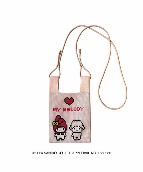 sanrio（サンリオ）の「ルートート / IP.BRニット.サンリオキャラクターズ-B（ショルダーバッグ・レディース・ピンク系その他/ブルー系その他/ホワイト系その他/ベージュ系その他/パープル系その他/ハウンドトゥース・FREE）」の5枚目の写真
