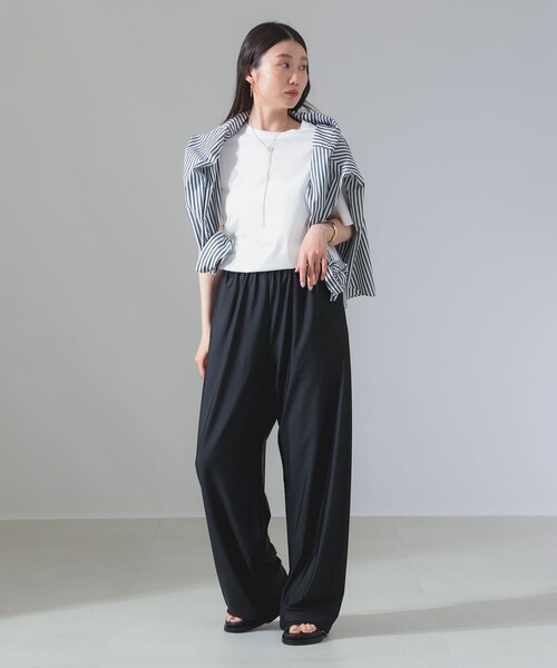 アンスクリア　トラックパンツ　ブラウン 23AW_INSCRIRE_BC61_BEIGE_2_140