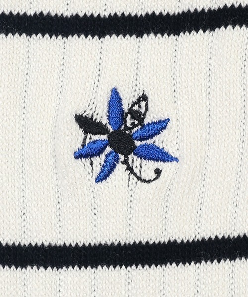 LANVIN en Bleu(ランバンオンブルー)の「【LANVIN en Bleu ESSENTIAL】DIANE / ”マルグリット” ラインソックス(ソックス/靴下・メンズ・ライトグレー/ホワイト/ブラック・25-27)」の8枚目の写真