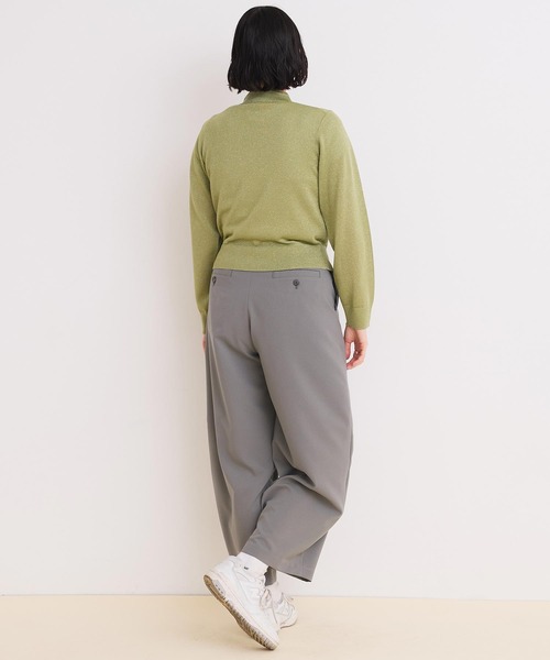 カーディガン llic yarn 華釦カーディガン レディース I am in fact カーディガン Metallic yarn 華釦カーディガン
