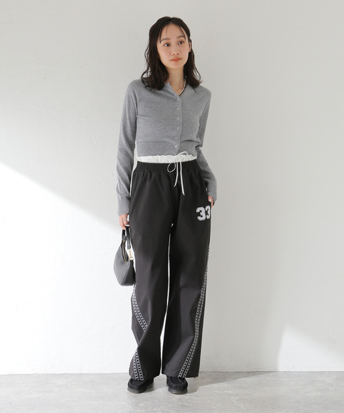 SETUPEXE（セットアップイーエックスイー）の「SETUP-EXE/セットアップエグゼ 33 STAR LINE PANTS（その他パンツ・レディース・ブラック/アイボリー・FREE）」の10枚目の写真