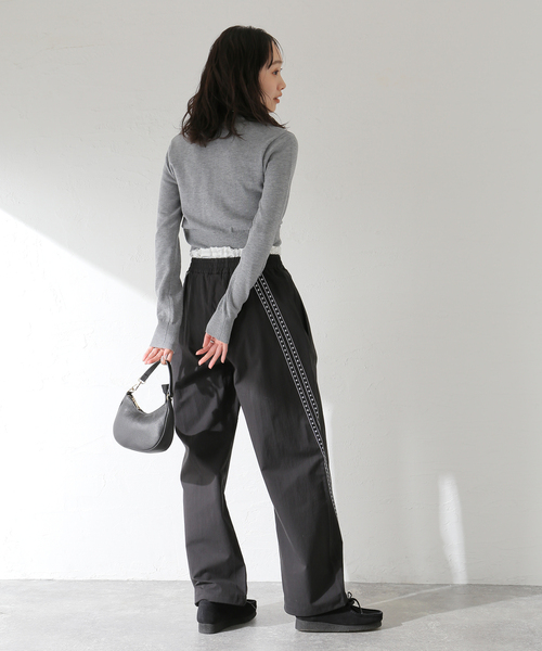 SETUPEXE（セットアップイーエックスイー）の「SETUP-EXE/セットアップエグゼ 33 STAR LINE PANTS（その他パンツ・レディース・ブラック/アイボリー・FREE）」の17枚目の写真