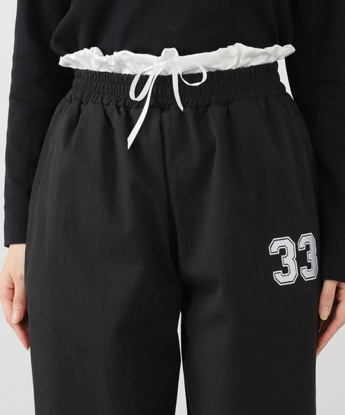 SETUPEXE（セットアップイーエックスイー）の「SETUP-EXE/セットアップエグゼ 33 STAR LINE PANTS（その他パンツ・レディース・ブラック/アイボリー・FREE）」の8枚目の写真