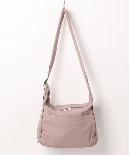 EARTH MADE（アースメイド）の「7POCKET INSIDE PRINT SHOULDER（ショルダーバッグ・レディース・ブルー/ダークグレー/サンドベージュ/ライトベージュ/カーキ/ブラック/ダークブルー/ライトパープル/ブラウン/ダークネイビー/キャメル・FREE）」の10枚目の写真