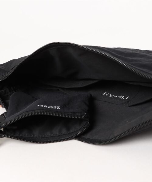EARTH MADE（アースメイド）の「7POCKET INSIDE PRINT SHOULDER（ショルダーバッグ・レディース・ブルー/ダークグレー/サンドベージュ/ライトベージュ/カーキ/ブラック/ダークブルー/ライトパープル/ブラウン/ダークネイビー/キャメル・FREE）」の19枚目の写真