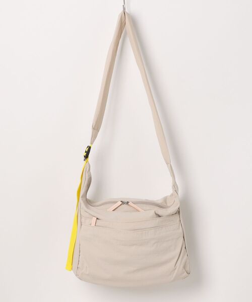 EARTH MADE（アースメイド）の「7POCKET INSIDE PRINT SHOULDER（ショルダーバッグ・レディース・ブルー/ダークグレー/サンドベージュ/ライトベージュ/カーキ/ブラック/ダークブルー/ライトパープル/ブラウン/ダークネイビー/キャメル・FREE）」の5枚目の写真