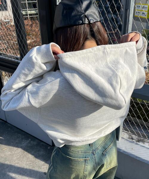 WEGO（ウィゴー）の「WEGO/ガールプリントプルパーカー（パーカー・レディース・杢グレー/ダークグレー・FREE）」の7枚目の写真