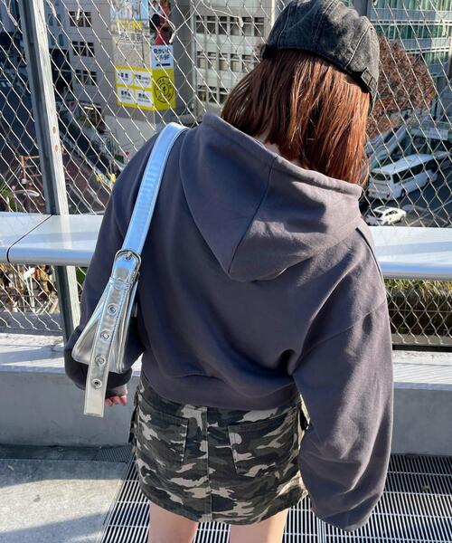 WEGO（ウィゴー）の「WEGO/ガールプリントプルパーカー（パーカー・レディース・杢グレー/ダークグレー・FREE）」の3枚目の写真