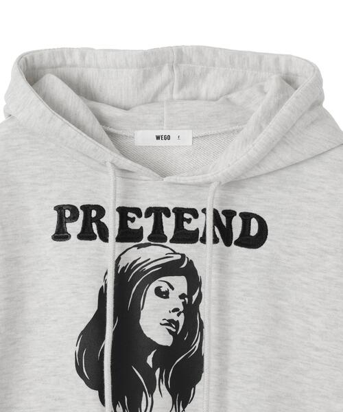 WEGO（ウィゴー）の「WEGO/ガールプリントプルパーカー（パーカー・レディース・杢グレー/ダークグレー・FREE）」の13枚目の写真