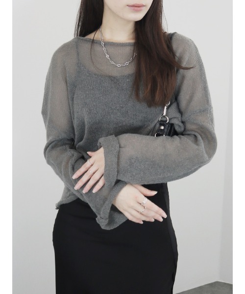 新品✨アパルトモン C/N Sheer KNIT クルーネックシアーニット Deuxieme Classe 2021SS L'Appartement アパルトモン C/N Sheer