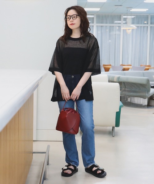 BEAMS HEART(ビームスハート)の「ハートモチーフ ショルダーバッグ(ショルダーバッグ・レディース・レッド/ブラック・ONE SIZE)」の8枚目の写真