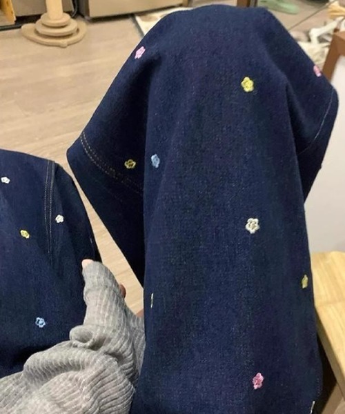 セール】お花刺繍デニム（デニムパンツ）｜LAC-VERT（ラック