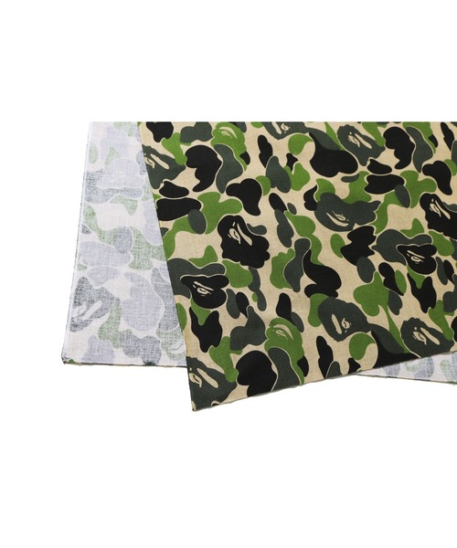 新品 A BATHING APE ABC CAMO イエローカモ ハンカチ ABC CAMO TENUGUI（ハンカチ/ハンドタオル）｜A BATHING APE（ア