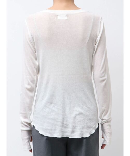 Ungrid（アングリッド）の「シアーフィットロングスリーブTee（Tシャツ/カットソー・レディース・オレンジ/ブラック/レッド/オフホワイト/ブルー・FREE）」の19枚目の写真