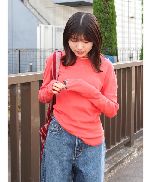 シロ⭐︎Ungrid シアーフィットロングスリーブTee シアーフィットロングスリーブTee[品番：MKSW0059539]｜Ungrid