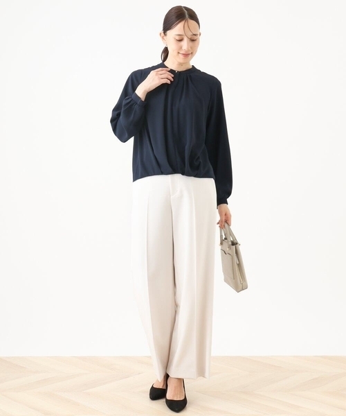 セール】[名品シリーズ]ストレッチワイドパンツ/WEB限定サイズあり