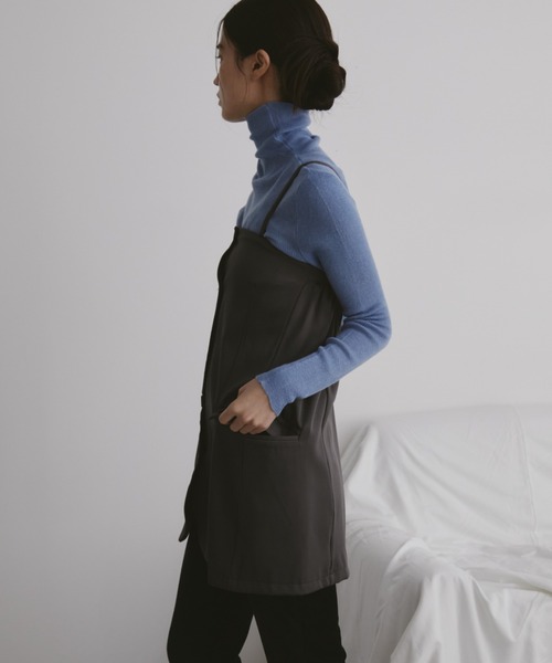 duei（デュイ）の「2WAYテーラードツイルビスチェ（チューブトップ・レディース・ネイビー/グレー・FREE）」の12枚目の写真