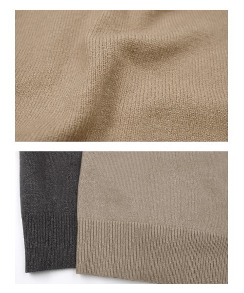 aquagarage（アクアガレージ）の「ニットベストカーディガン（ニット/セーター・レディース・サンドベージュ/チャコール・ONESIZE）」の15枚目の写真