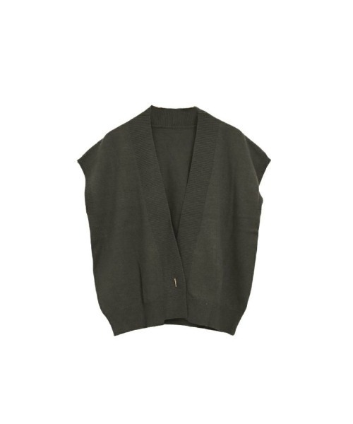 aquagarage（アクアガレージ）の「ニットベストカーディガン（ニット/セーター・レディース・サンドベージュ/チャコール・ONESIZE）」の20枚目の写真