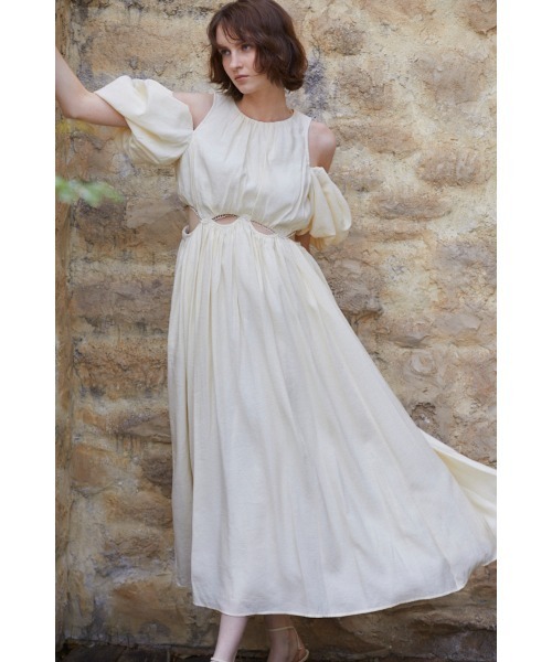 Rosie Cutout Long Dress カットアウトソフトドレス（ワンピース