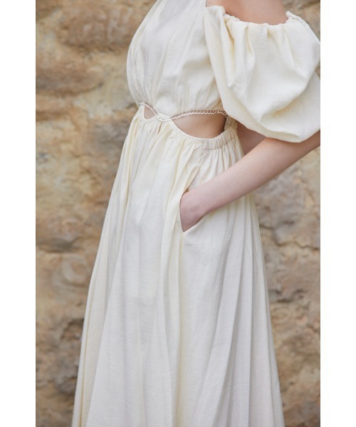 Rosie Cutout Long Dress カットアウトソフトドレス（ワンピース