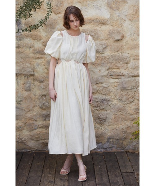 Rosie Cutout Long Dress カットアウトソフトドレス（ワンピース
