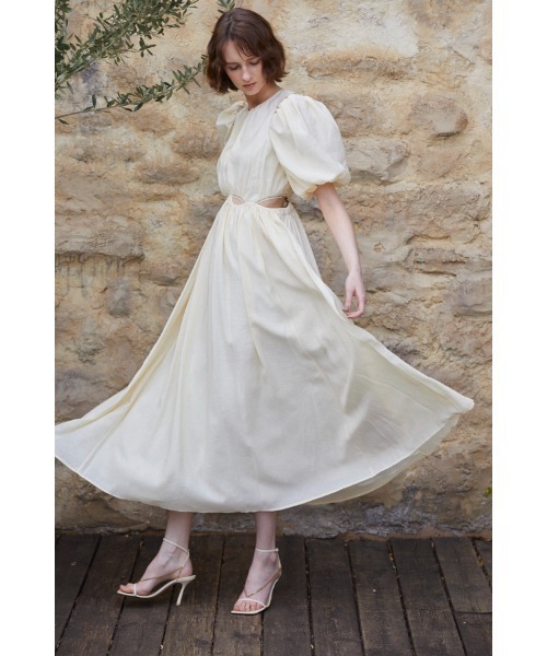 Rosie Cutout Long Dress カットアウトソフトドレス（ワンピース