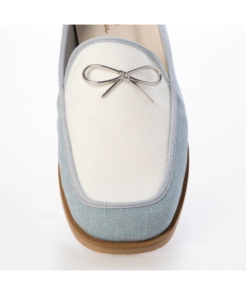 Launa lea（ラウナレア）の「リボンモチーフローファー(0592)（ローファー・レディース・ブラック/ベージュ/ライトブルー・22.5cm/23.5cm/23.0cm/24.5cm/24.0cm/22.0cm/25.0cm）」の9枚目の写真