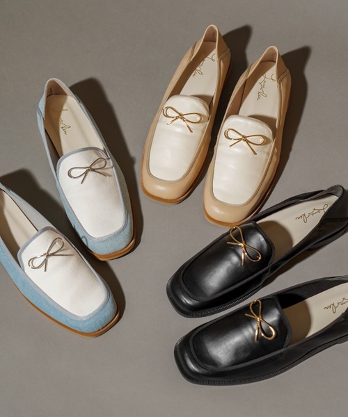 Launa lea（ラウナレア）の「リボンモチーフローファー(0592)（ローファー・レディース・ブラック/ベージュ/ライトブルー・22.5cm/23.5cm/23.0cm/24.5cm/24.0cm/22.0cm/25.0cm）」の17枚目の写真