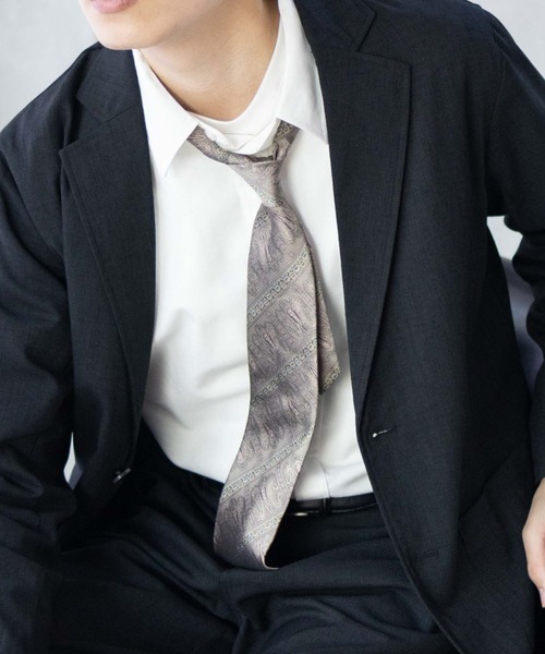 URBAN COLLECTION(アーバンコレクション)の「URBAN COLLECTION リネンライクジャケット(テーラードジャケット・メンズ・ブラック/チャコール・S/M/L/XL)」の8枚目の写真