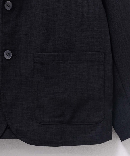URBAN COLLECTION(アーバンコレクション)の「URBAN COLLECTION リネンライクジャケット(テーラードジャケット・メンズ・ブラック/チャコール・S/M/L/XL)」の13枚目の写真