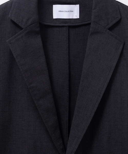 URBAN COLLECTION(アーバンコレクション)の「URBAN COLLECTION リネンライクジャケット(テーラードジャケット・メンズ・ブラック/チャコール・S/M/L/XL)」の14枚目の写真